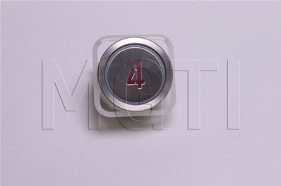 BOUTON MG21G (rond, inox brossé)LUM ROUGE 24V symbole 4